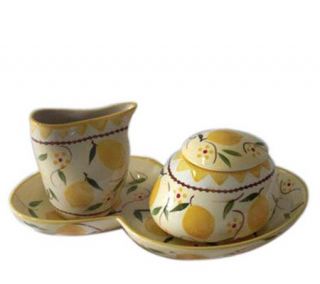 Temp tations Lemon Zest Sugar and Creamer Set —