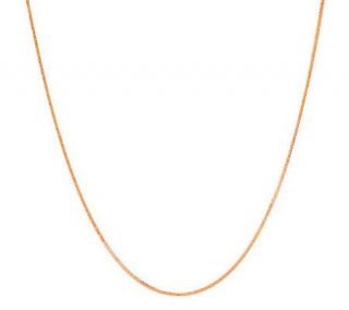 20 Square Wheat Chain Necklace, 14K Gold —