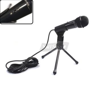 New Condenser Sound Microphone for PC Computer Black