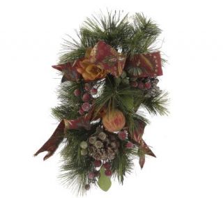 16 Fruit and Pinecone Mini Swags with Ribbon by Valerie —