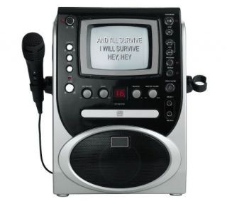 Singing Machine 5 1/2 Monitor Karaoke Player  Silvertone   E263321