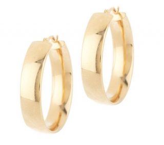 Savor 14K Gold Bonded 1 Wedding Band Hoop Earrings —
