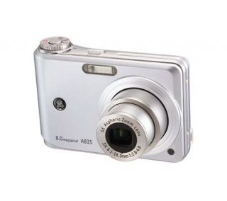 GE A835 8MP Digital Camera with 3X Optical Zoom  Silvertone — 