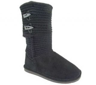 BearPaw Womens Cable Knit Boots —
