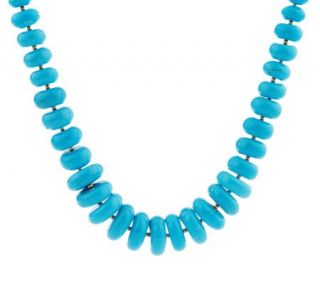 As Is Lee Sands Magnesite Disc Bead 18 1/2 Necklace —