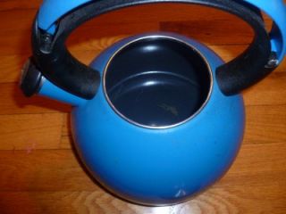 copco teakettle whistling blue tea pot