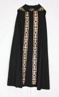 BLACK COPE by Hansen, Clergy Priest Vestments All Souls Day Requiem