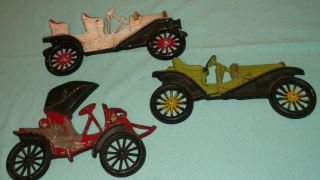 midwest metal car plaques 1910 buick 1909 hupmobile buggy 3 cast