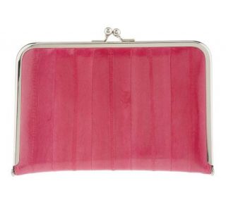 Lee Sands Ladies Framed Eelskin Clutch Wallet —