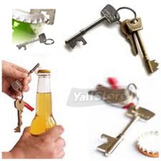 New Copper Key Bottle Opener Beer Cola Keychain Gifts