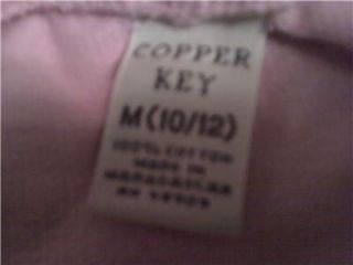 Copper Key Girls Long Athletic Skirt Size 10 12 Light Pink No Splits
