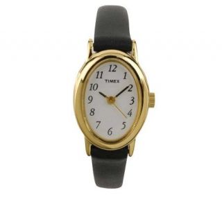 Timex Ladies Fashion Cavatina Watch with BlackLeather Strap   J102919