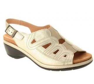 Spring Step Sentiment Leather Backstrap Sandals   A314636