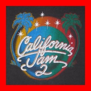 Vintage 1978 California Jam 2 Concert T Shirt Aerosmith Heart Ted