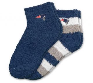 NFL New England Patriots Womens Slipper Socks  2 Pack —
