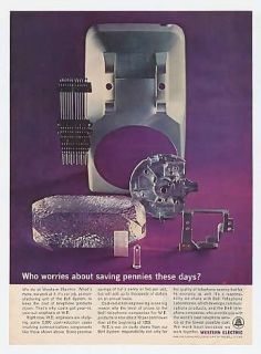 1963 Western Electric Bell Sys Telephone Components Ad