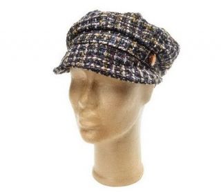 Collection XIIX Boucle Cabby Hat with Stone Jewel Accent —