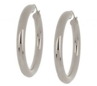 Steel by Design 1 Bold Hoop Earrings —