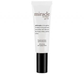 philosophy miracle worker spf 50 sunscreen anti aging lotion