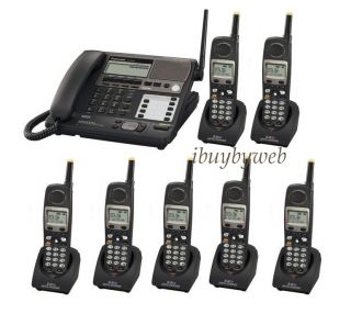 This Pkg Includes 1 Corded Base and 7 Cordless Handsets As Shown