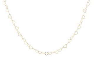 EternaGold 19 Polished Heart Link Necklace 14K Gold, 2.6g —