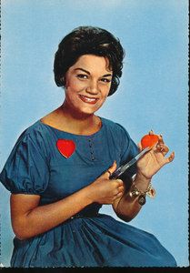connie francis vintage postcard from holland 4 1 4 x 6 postcard