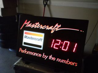 Mastercraft Cooper Tire Display Promo Clock