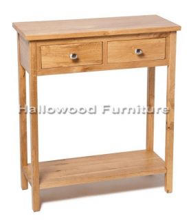 New Solid Oak Small Console Table Hallway Table