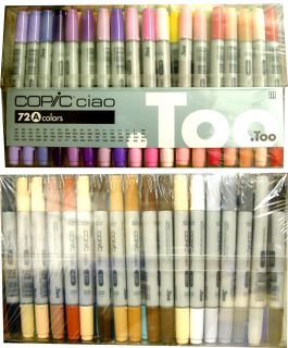 nib copic ciao markers are available in 143 colour shades