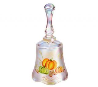 Fenton Art Glass Crystal Iridescent Blessing Bell —