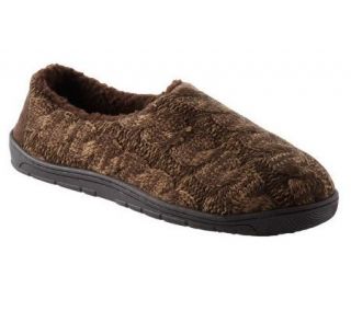 Muk Luks Mens Neal Cable Full Foot Slippers   A324026