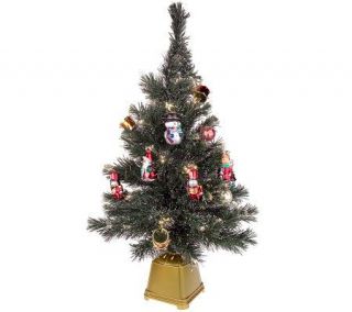 32 Fiber Optic Decorated Christmas Tree —