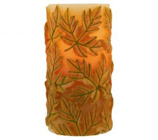 Candle Impressions 6 Autumn Leaf Flameless Candle w/ Timer —
