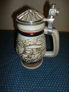  Vintage Collectible Classic Car Beer Stein Mug Stanley Steamer Model T