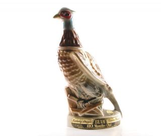 Vintage 1961 Jim Beam Pheasant Bird Decanter Bottle
