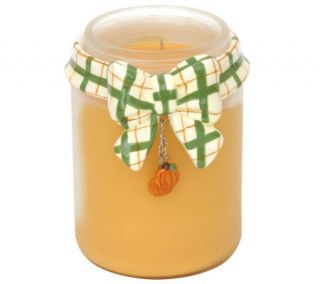 22 oz Soy Candle with Pumpkin Candle Collar byValerie —