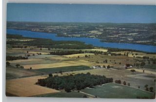 Postcard Aerial View of Conesus LakeNew York/NY