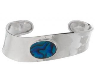 Dominique Dinouart Artisan Crafted Sterling Small Abalone Cuff
