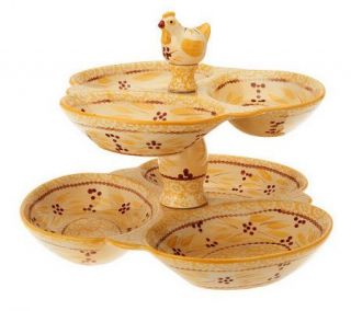 Temp tations Old World Figural 2 tier Serving Tray —