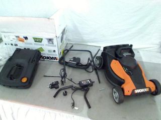 WORX WG782 14 Inch 24 Volt Cordless Lawn Mower with IntelliCut