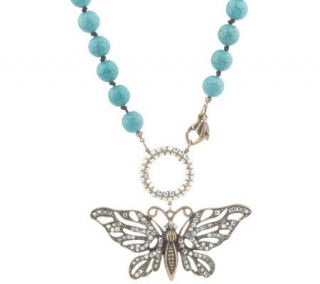 Kirks Folly Wings of Love Butterfly Necklace —