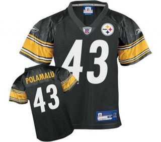NFL Pittsburgh Steelers Troy Polamalu Kids Replica Jersey —