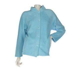 Stan Herman Solid Plush Pajama Jacket —