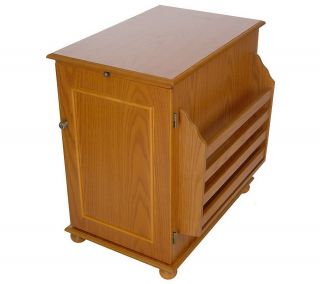 Thomas Pacconi Classic Style Storage End Table w/ MagazineRack