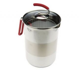 Stainless Steel 4th Burner Pot W/ Locking Lid By MarkCharles Misilli 