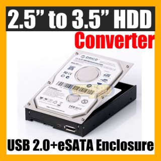 to 3 5 SSD SATA HDD Converter USB eSATA Enclosure