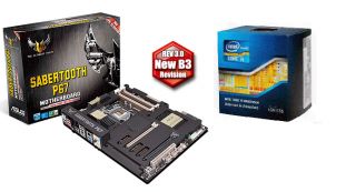 Intel Core i5 2500K CPU Asus Sabertooth P67 Combo Set