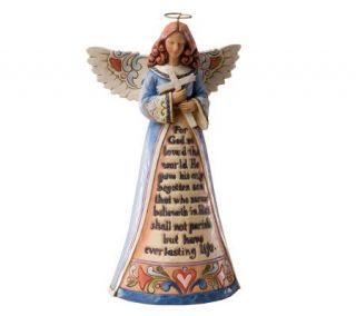 Jim Shore Heartwood Creek Inspirational Faith Angel Figurine