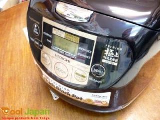 Japan Hitachi Brand Rice Cooker RZ XM18Y Warmer Steamer Black 10 Cups