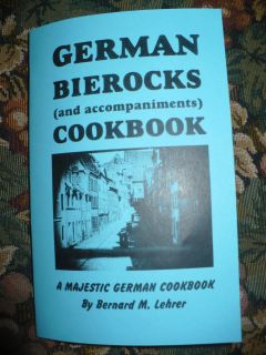 German Bierocks Cookbook Pastry Dough Baking Dinner Meats